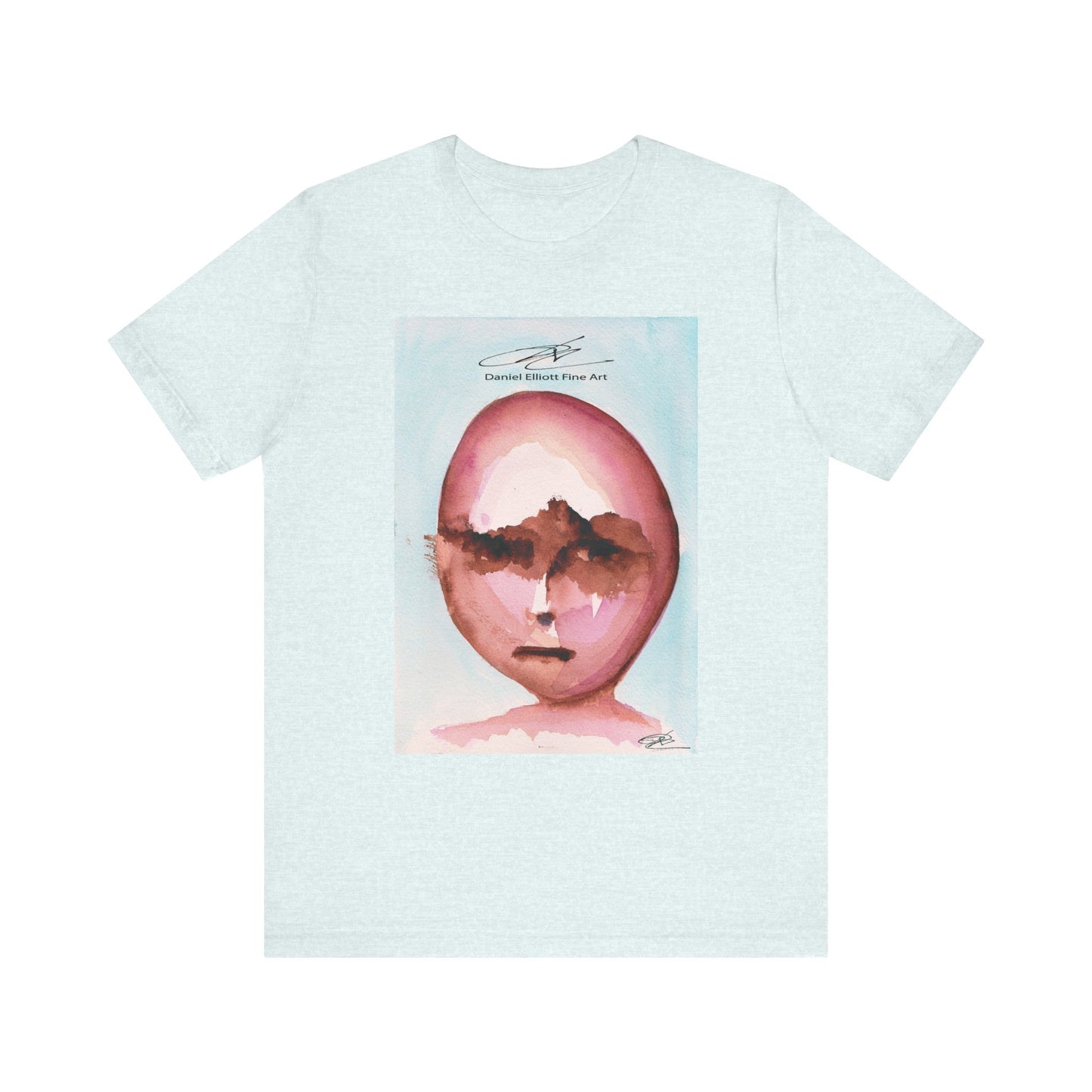 Artistic Portrait Graphic Tee, Unisex Art T-Shirt, Trendy Casual Wear, Gift for Art Lovers, Unique Statement Shirt