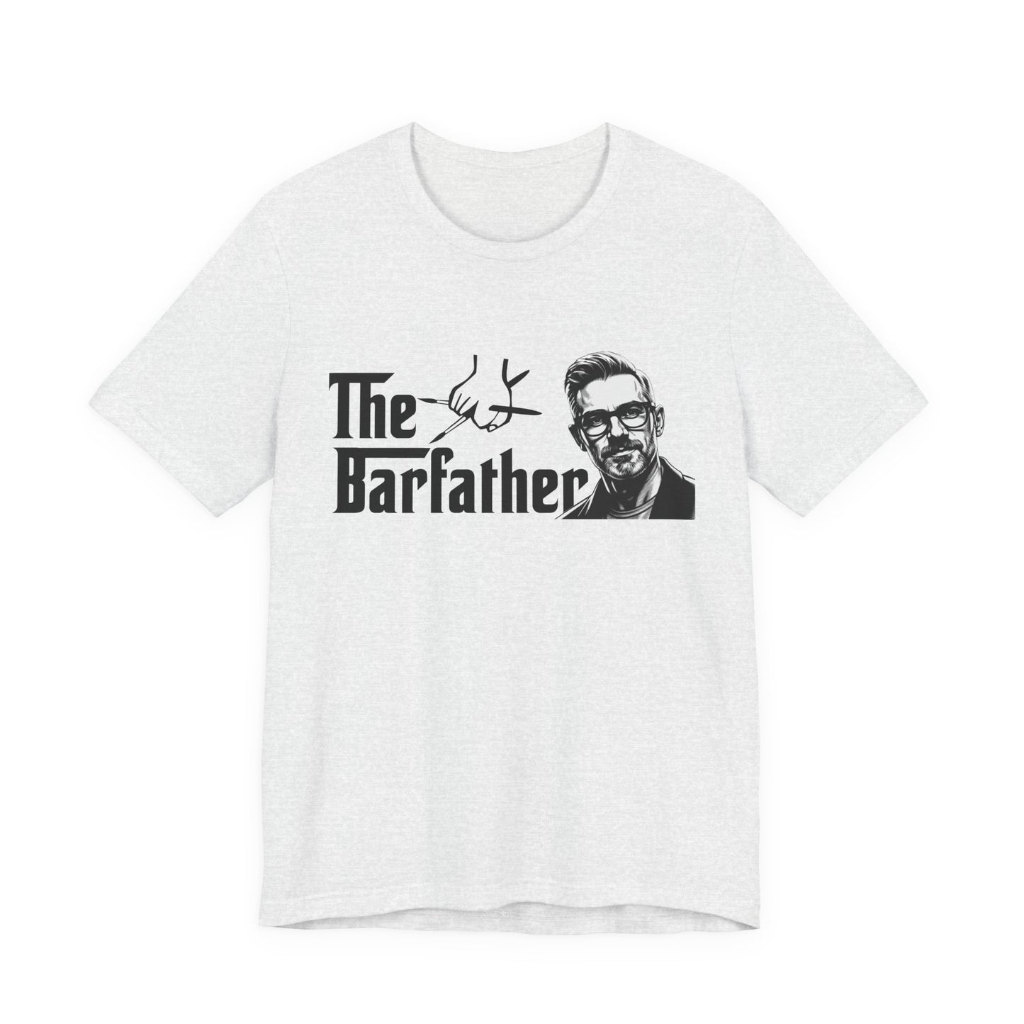 The Barfather T-Shirt, Funny Gift for Bartenders, Unique Father's Day Tee, Unisex Short Sleeve, Craft Cocktail Enthusiast Apparel