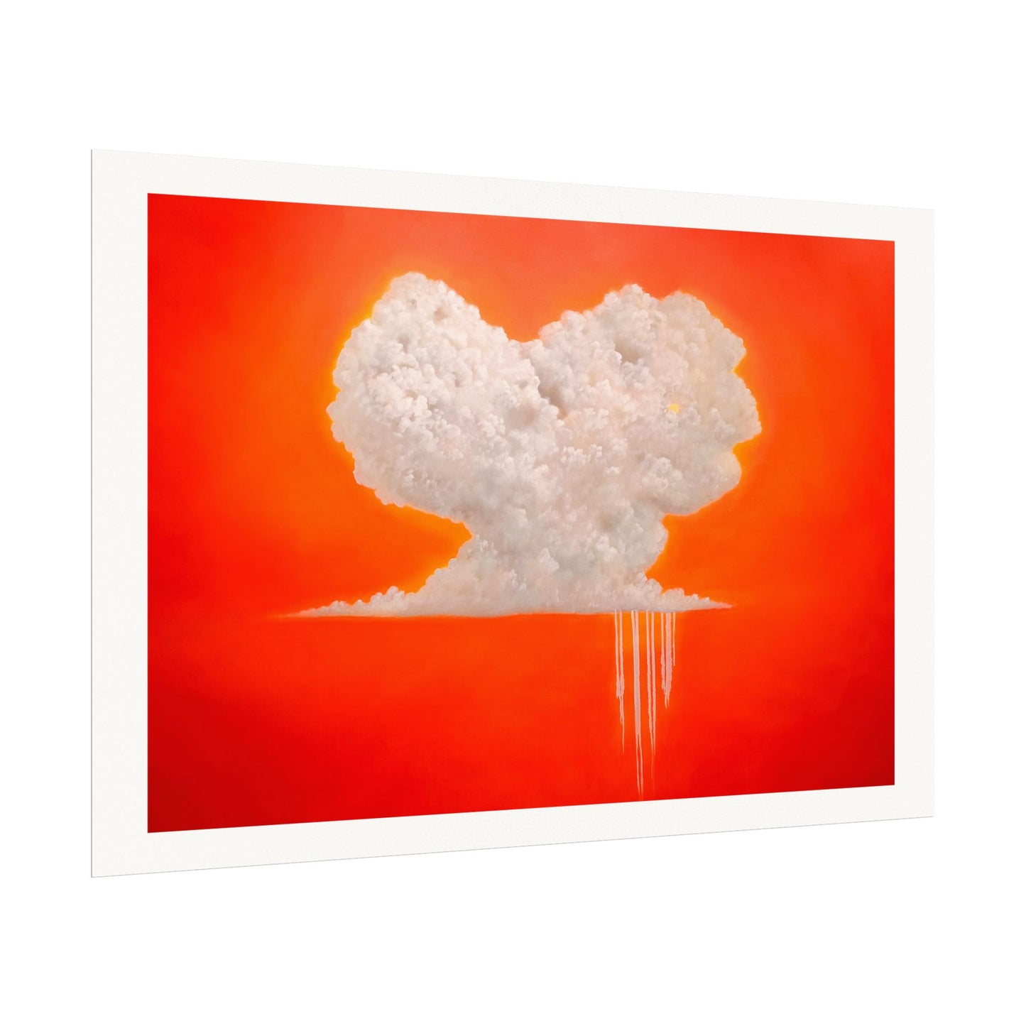 Modern Love, Textured Watercolor Paper Wall Art Print