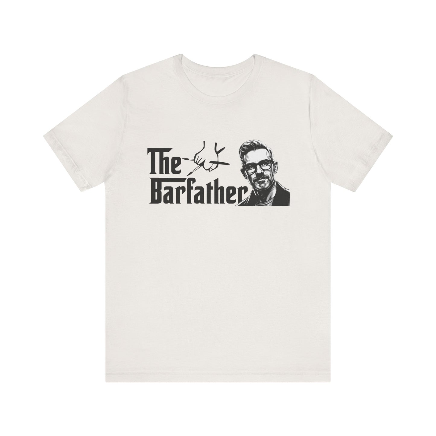 The Barfather T-Shirt, Funny Gift for Bartenders, Unique Father's Day Tee, Unisex Short Sleeve, Craft Cocktail Enthusiast Apparel