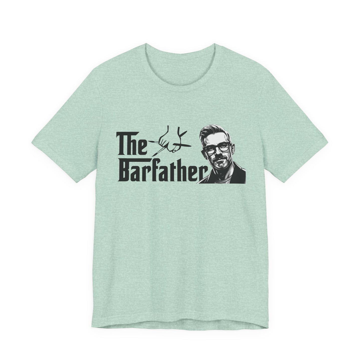 The Barfather T-Shirt, Funny Gift for Bartenders, Unique Father's Day Tee, Unisex Short Sleeve, Craft Cocktail Enthusiast Apparel