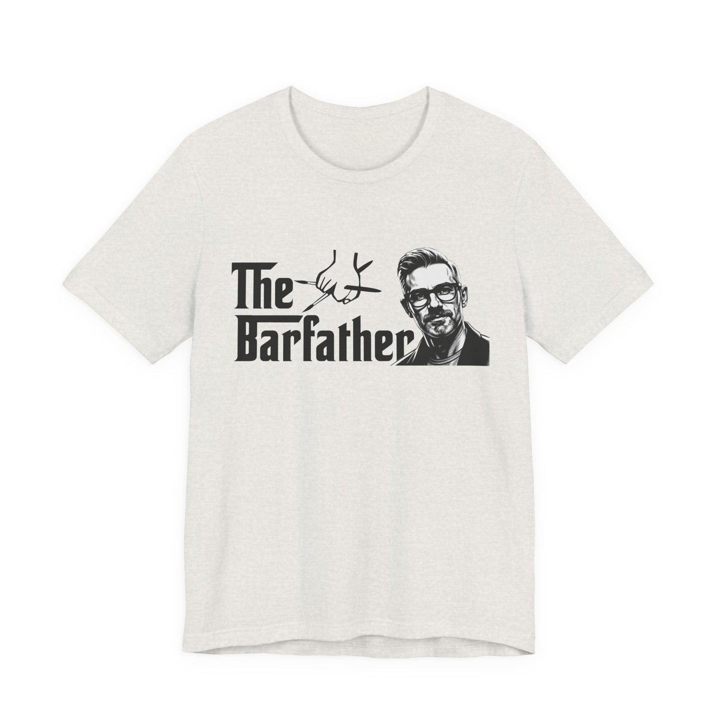 The Barfather T-Shirt, Funny Gift for Bartenders, Unique Father's Day Tee, Unisex Short Sleeve, Craft Cocktail Enthusiast Apparel