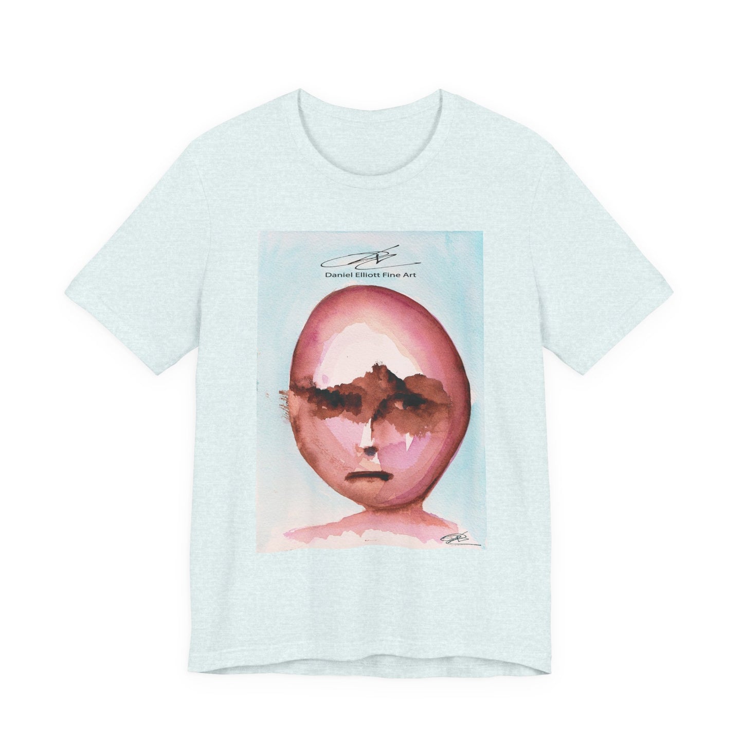 Artistic Portrait Graphic Tee, Unisex Art T-Shirt, Trendy Casual Wear, Gift for Art Lovers, Unique Statement Shirt