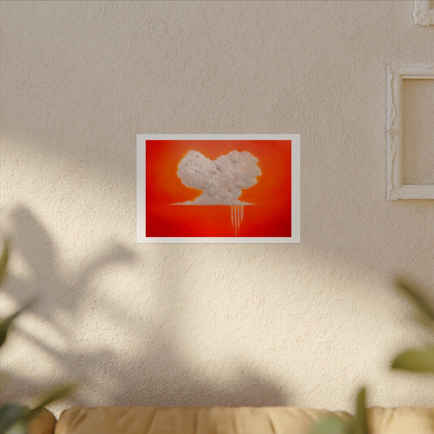 Modern Love, Textured Watercolor Paper Wall Art Print