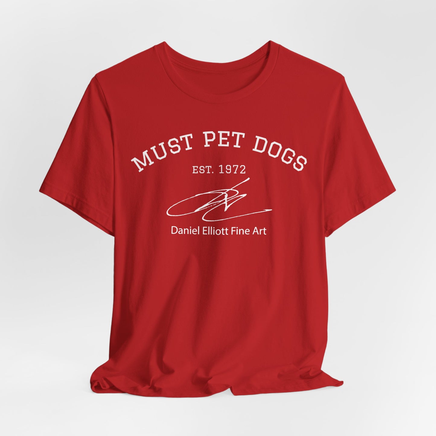 Must Pet Dogs T-Shirt – Dog Lover Graphic Tee (Daniel Elliott Fine Art)