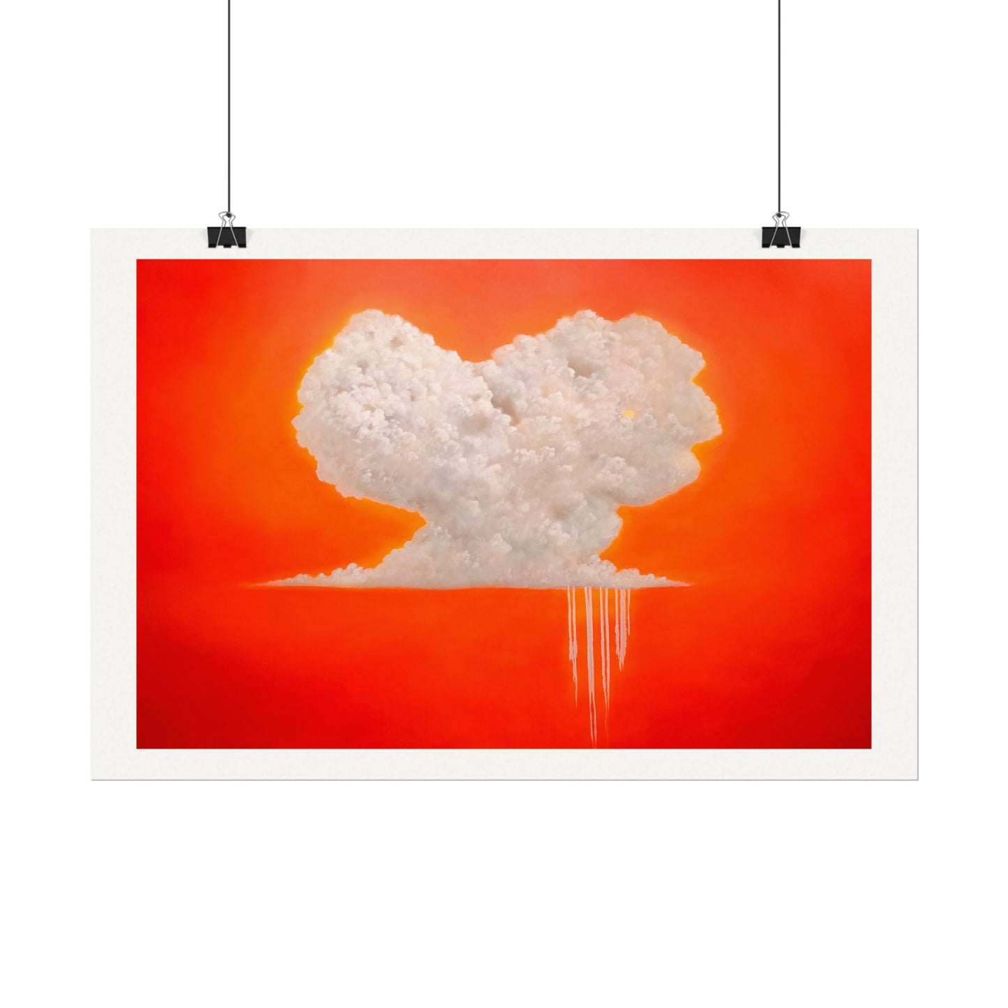 Modern Love, Textured Watercolor Paper Wall Art Print
