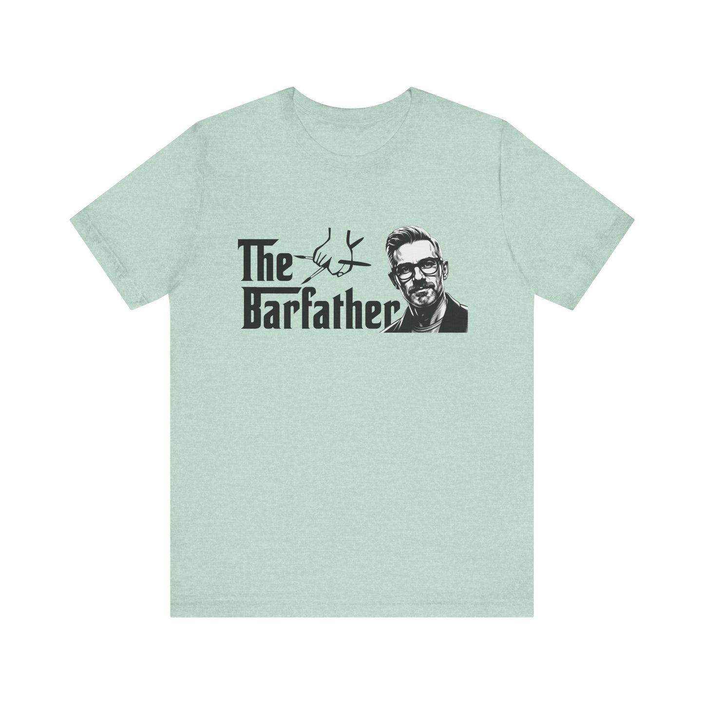 The Barfather T-Shirt, Funny Gift for Bartenders, Unique Father's Day Tee, Unisex Short Sleeve, Craft Cocktail Enthusiast Apparel