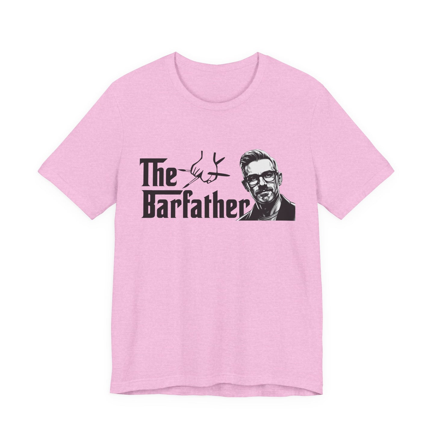 The Barfather T-Shirt, Funny Gift for Bartenders, Unique Father's Day Tee, Unisex Short Sleeve, Craft Cocktail Enthusiast Apparel