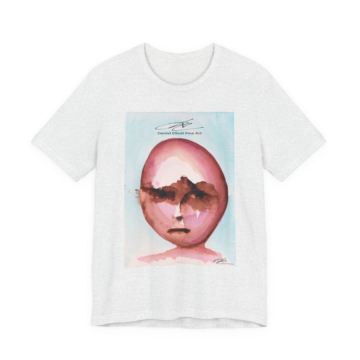 Artistic Portrait Graphic Tee, Unisex Art T-Shirt, Trendy Casual Wear, Gift for Art Lovers, Unique Statement Shirt