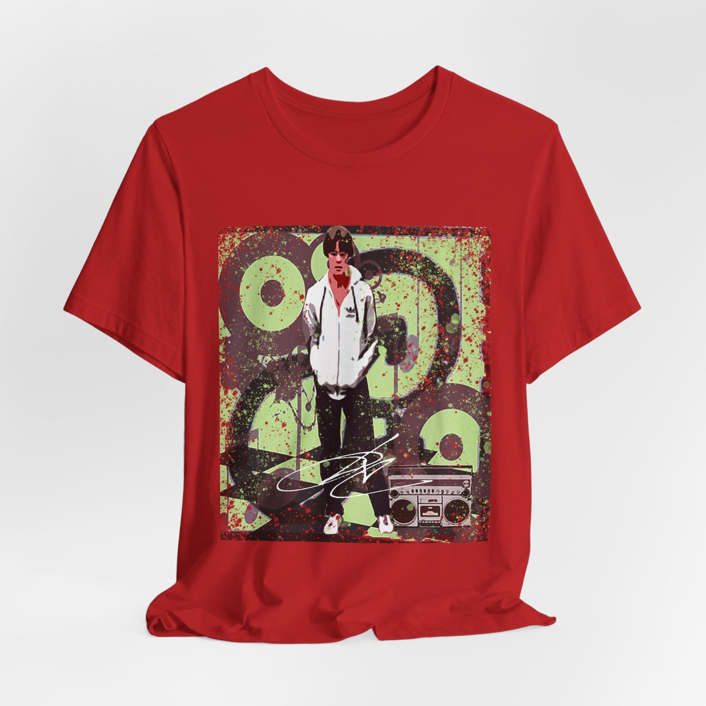 Retro Skate Graphic Tee — Orange Millennial Skateboard Design