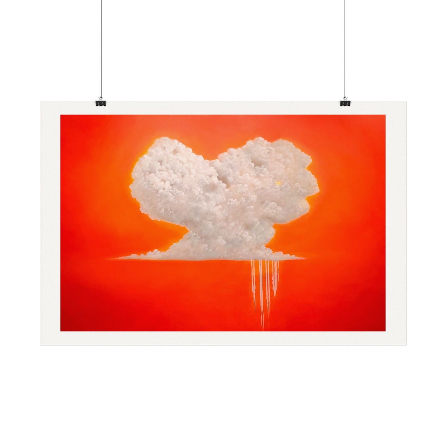 Modern Love, Textured Watercolor Paper Wall Art Print