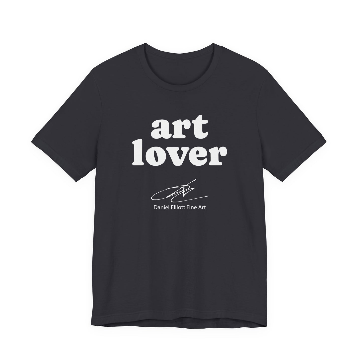 Art Lover Tee — Minimalist White Graphic T‑Shirt