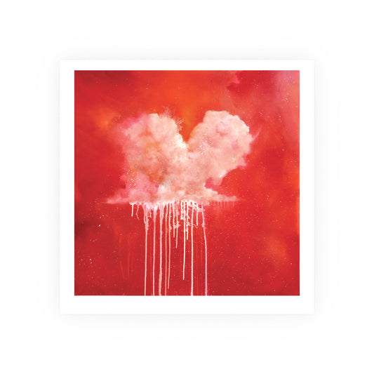 Romantic Heart Art Print, Wall Decor for Valentine's Day, Bedroom, Living Room, Gift for Her, Love Theme Poster