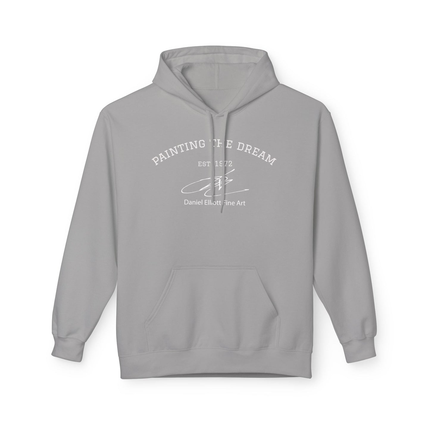 Painting the Dream Hoodie — Artist Studio Pullover with 'Painting the Dream' Text