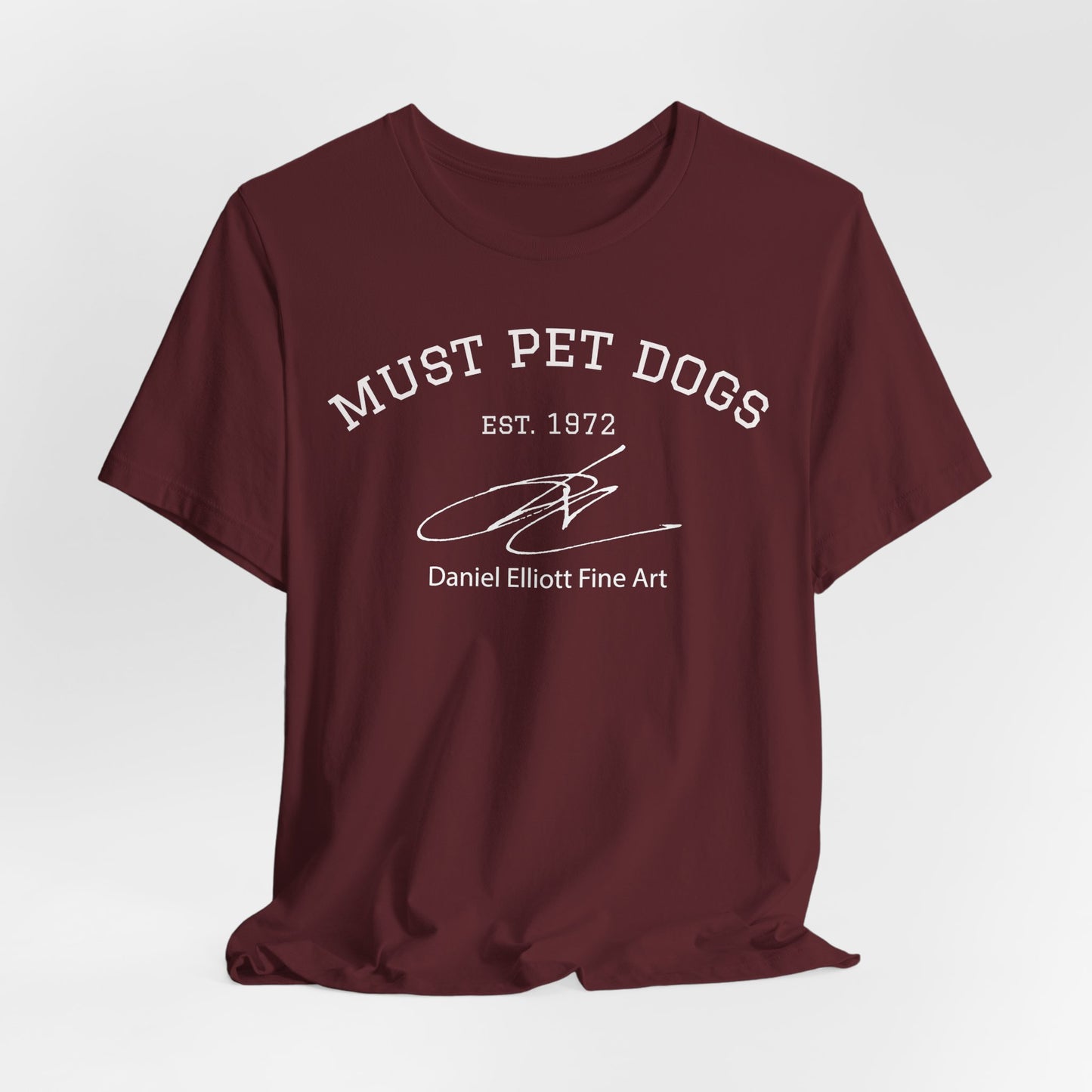 Must Pet Dogs T-Shirt – Dog Lover Graphic Tee (Daniel Elliott Fine Art)