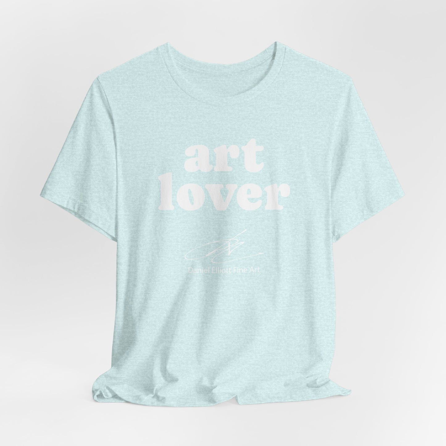 Art Lover Tee — Minimalist White Graphic T‑Shirt