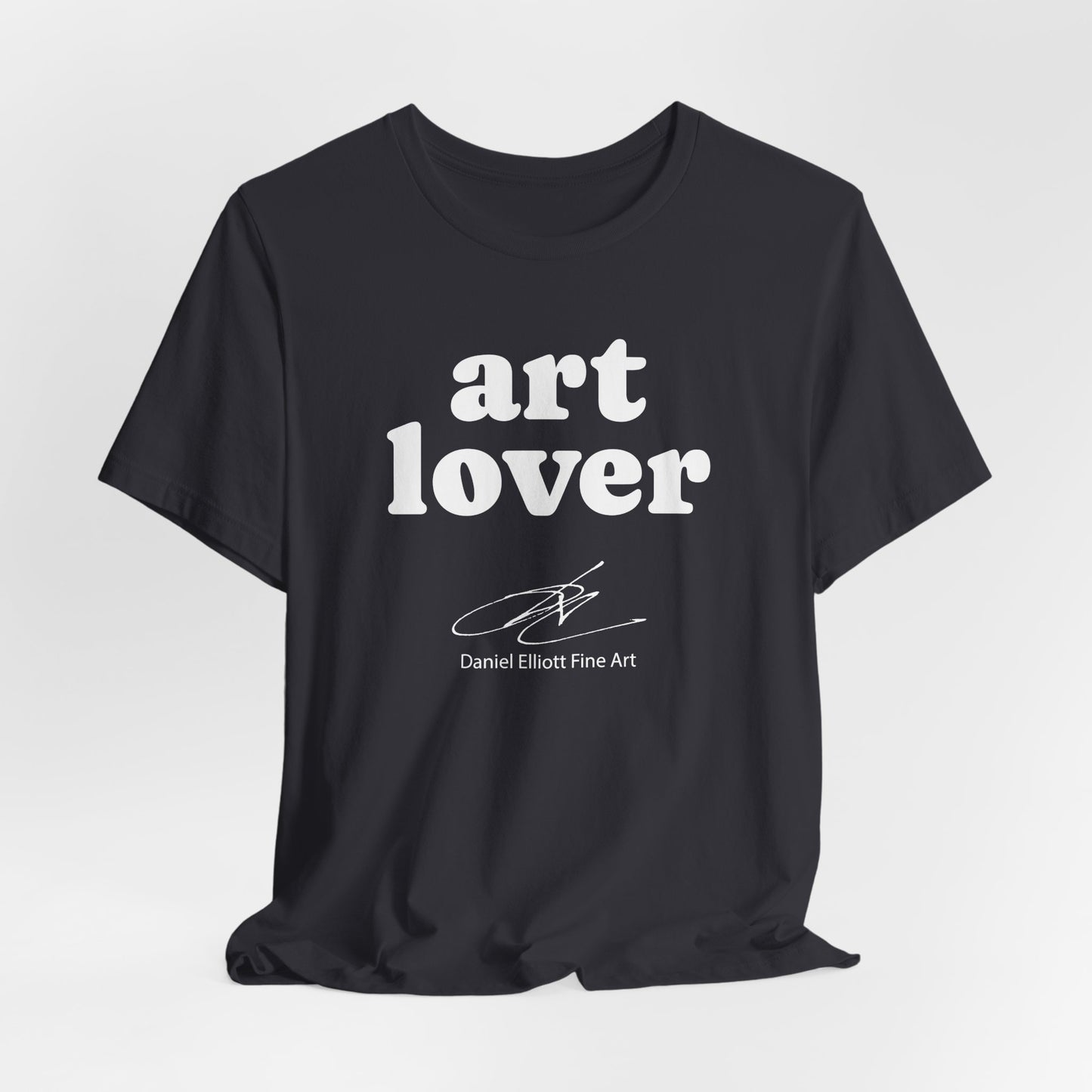 Art Lover Tee — Minimalist White Graphic T‑Shirt