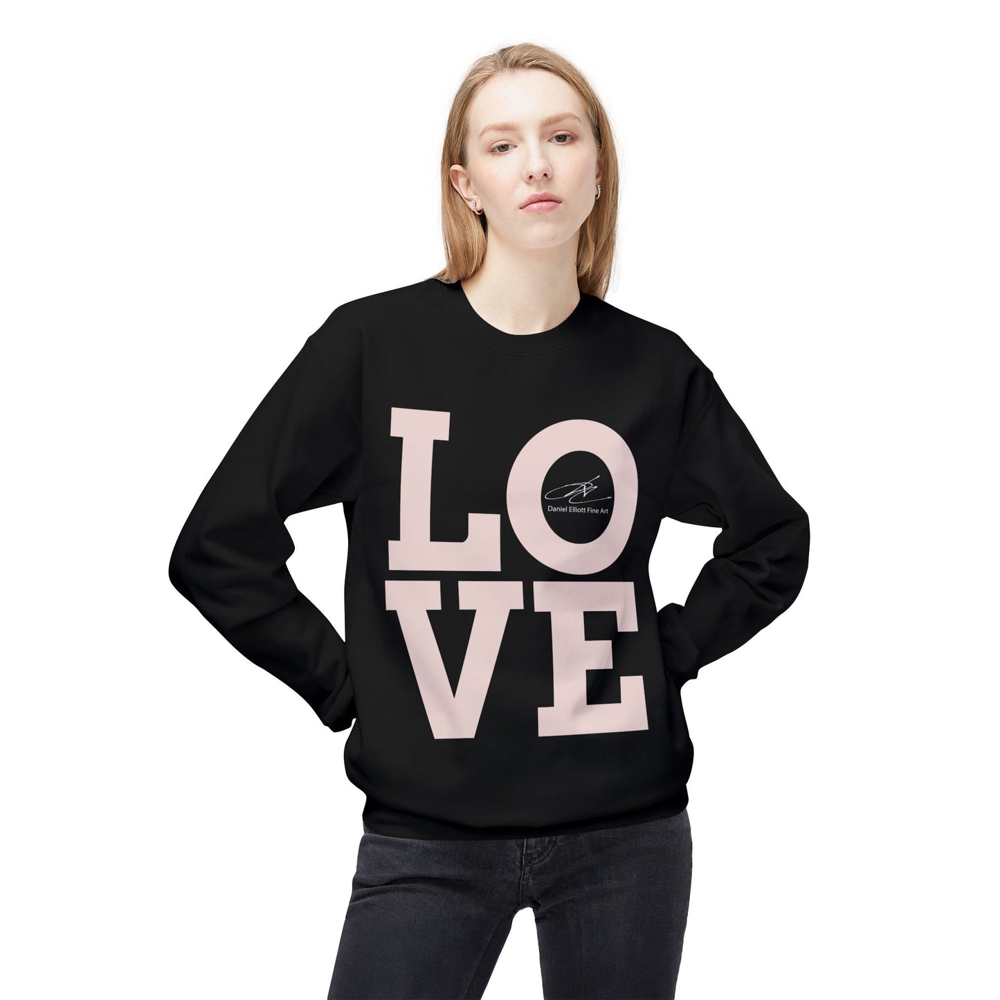 Love Block Letter Crewneck Sweatshirt