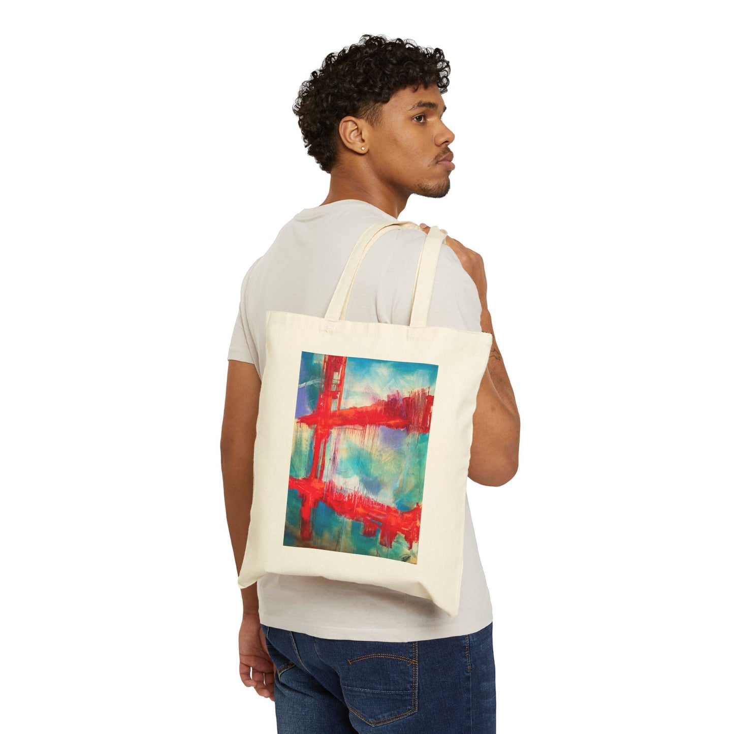 Artistic Cotton Canvas Tote Bag for Everyday Use, Eco-Friendly Shopping Bag, Fashionable Tote for Wholeness, Gift for Her, [...]