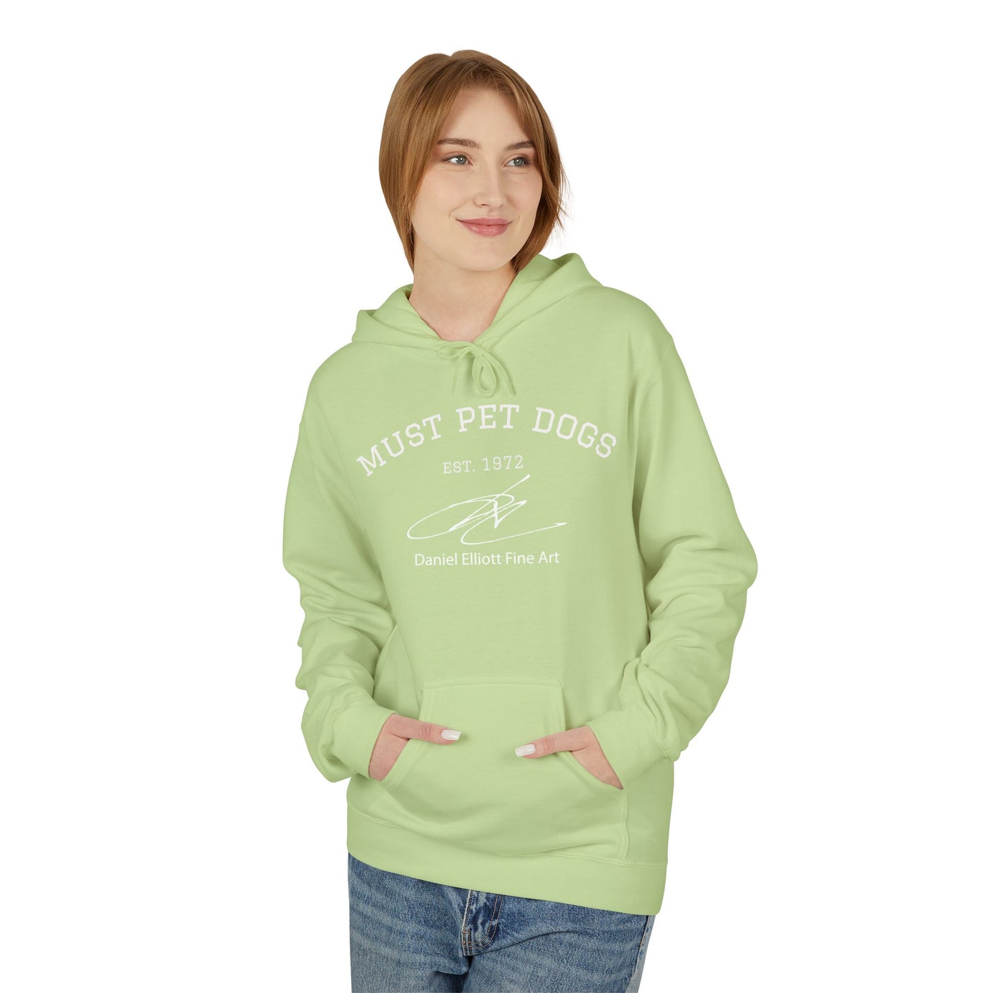 Hoodie - "Must Pet Dogs" Casual Graphic Hoodie | Dog Lover Pullover