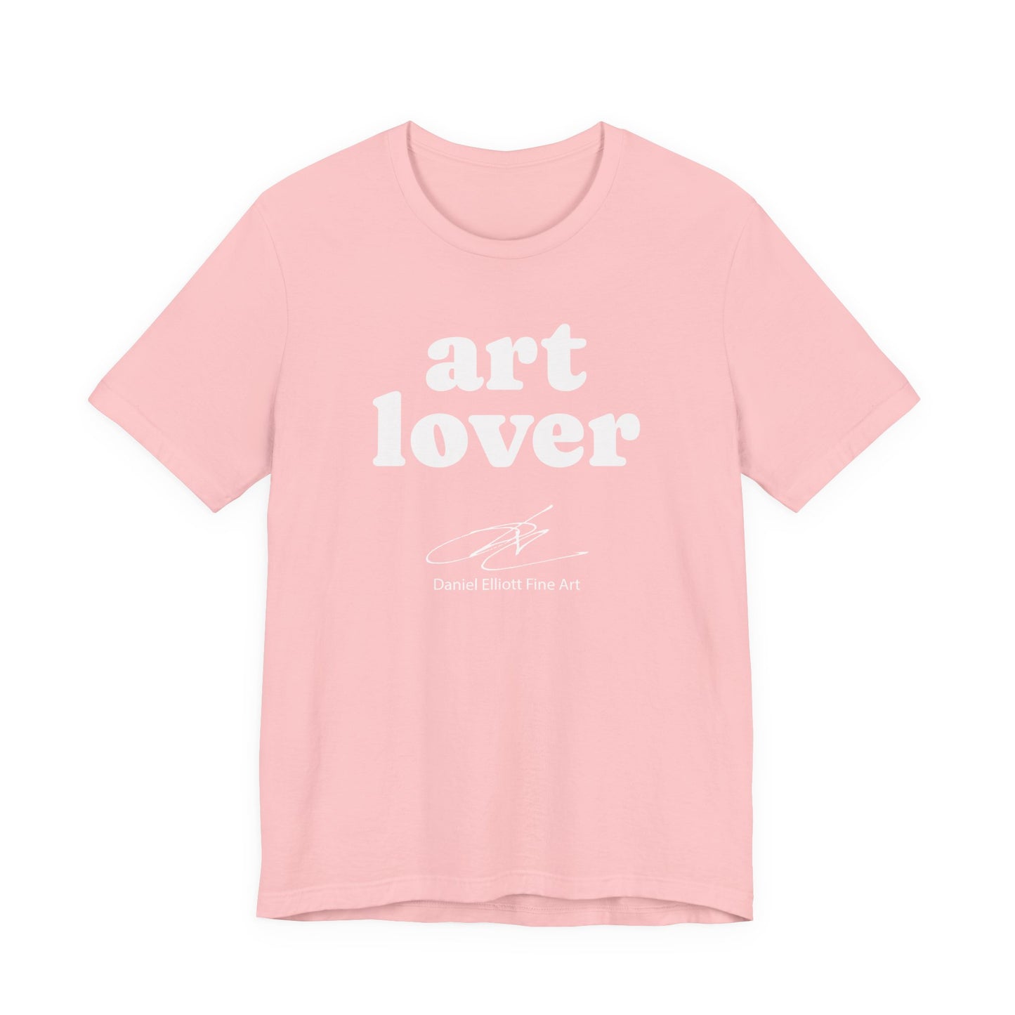 Art Lover Tee — Minimalist White Graphic T‑Shirt