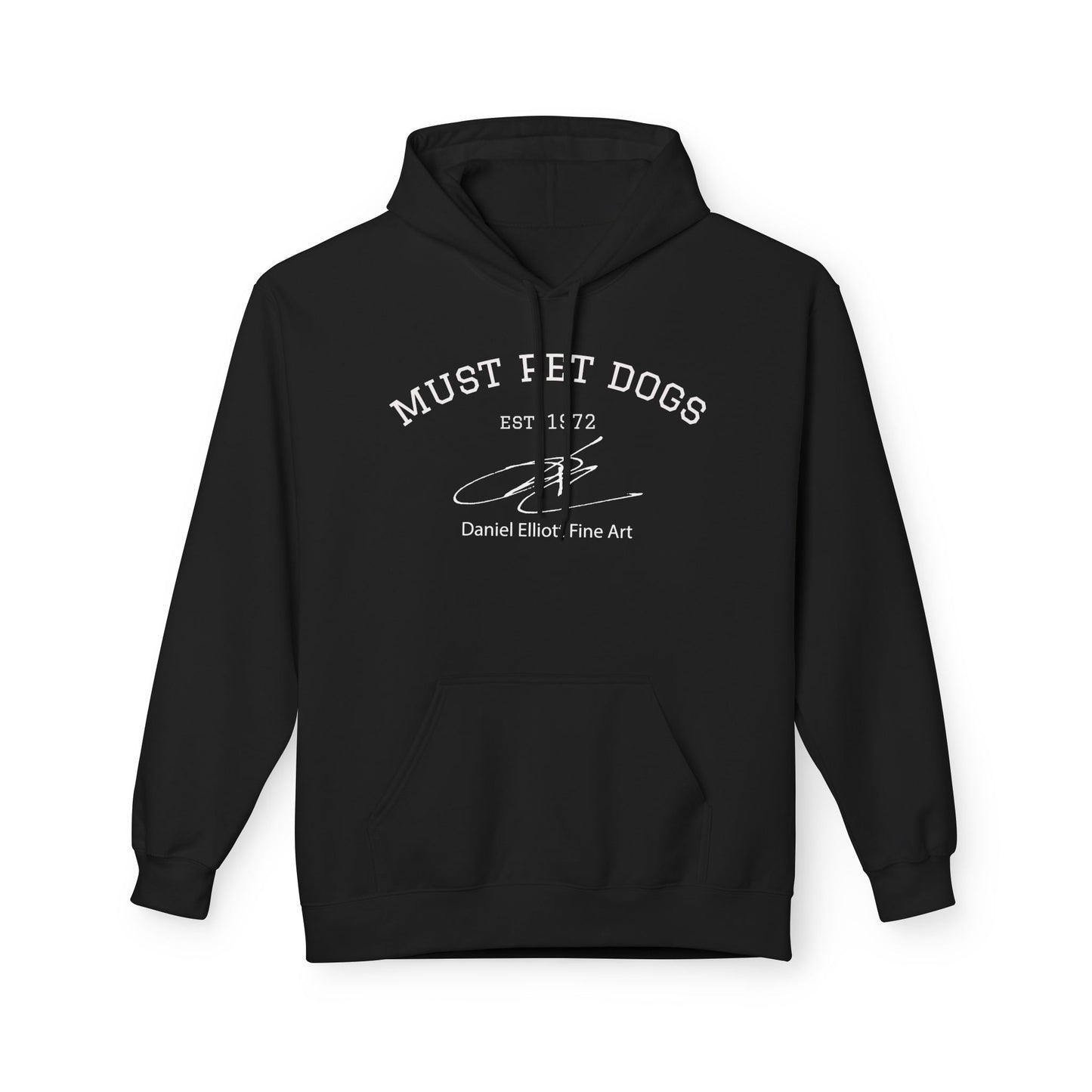 Hoodie - "Must Pet Dogs" Casual Graphic Hoodie | Dog Lover Pullover