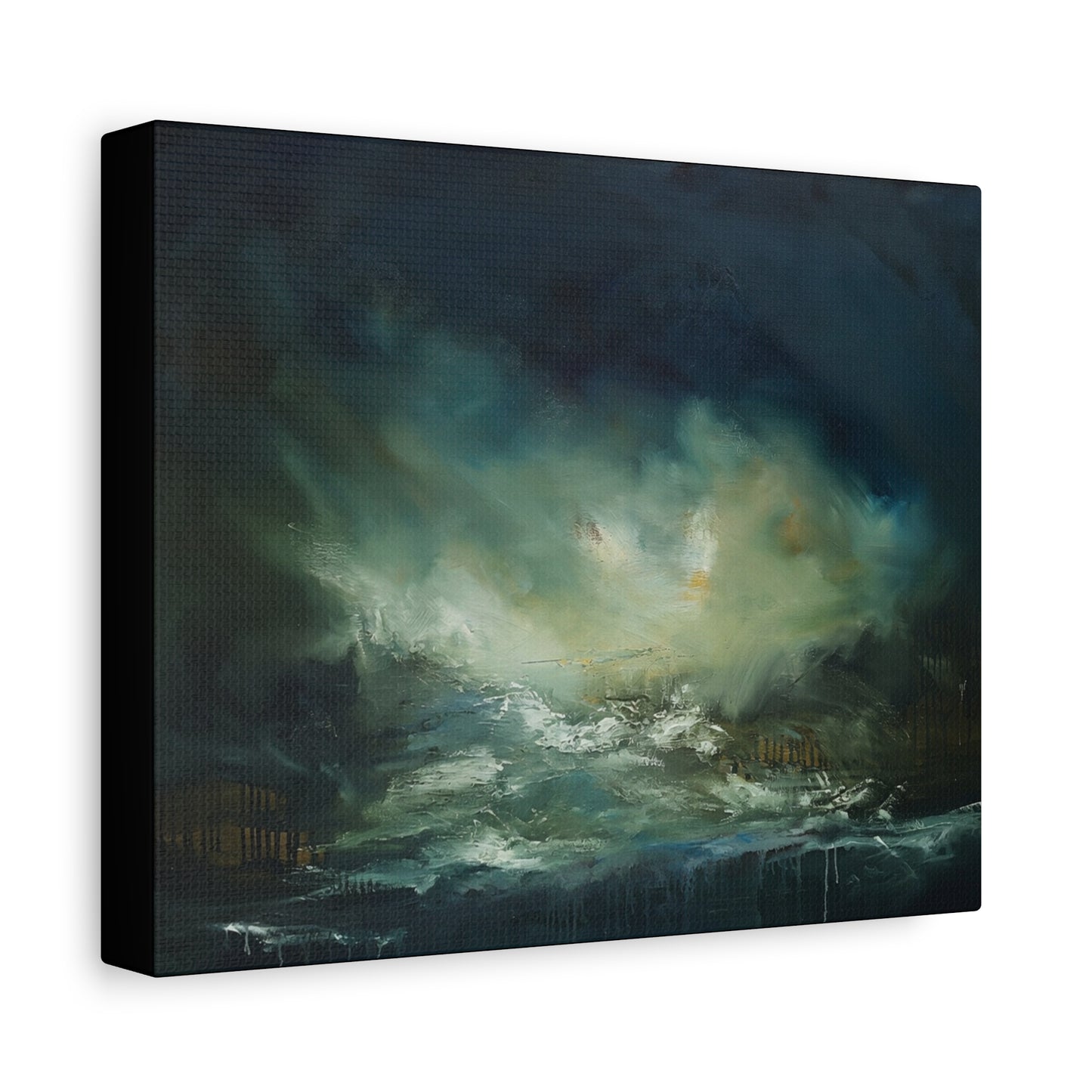Emergence of Quiet Matte Canvas Print — Moody Seascape Wall Art (Stretched 1.25")