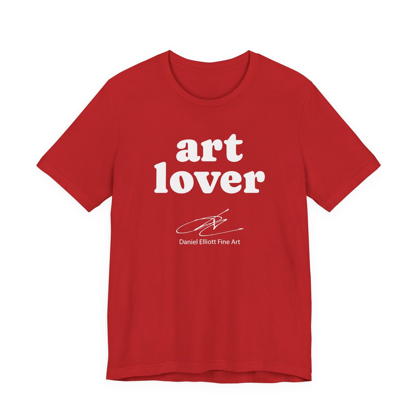 Art Lover Tee — Minimalist White Graphic T‑Shirt