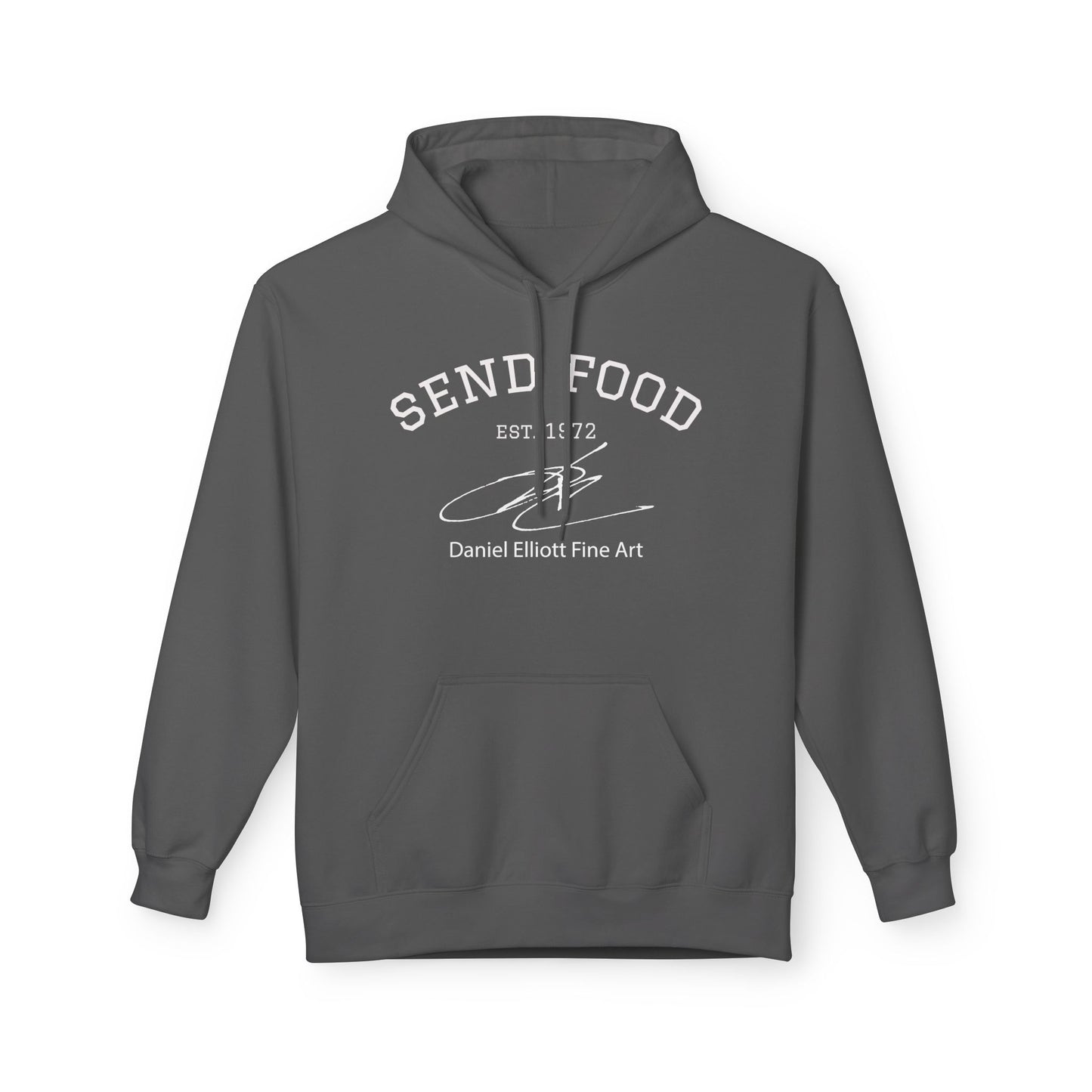 Send Food Hoodie — Casual Graphic Pullover by Daniel Elliott Fine Art