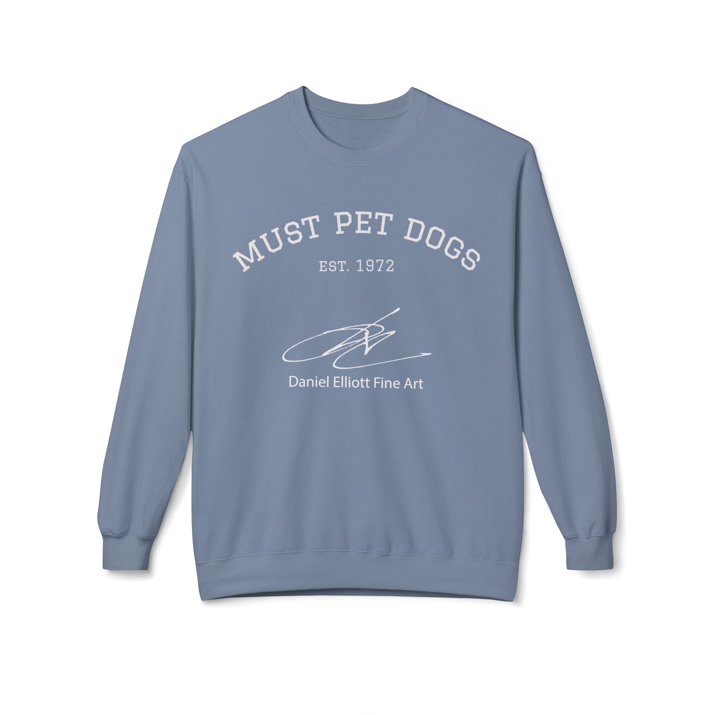 Must Pet Dogs Crewneck Sweatshirt — 'Must Pet Dogs' Graphic Crewneck
