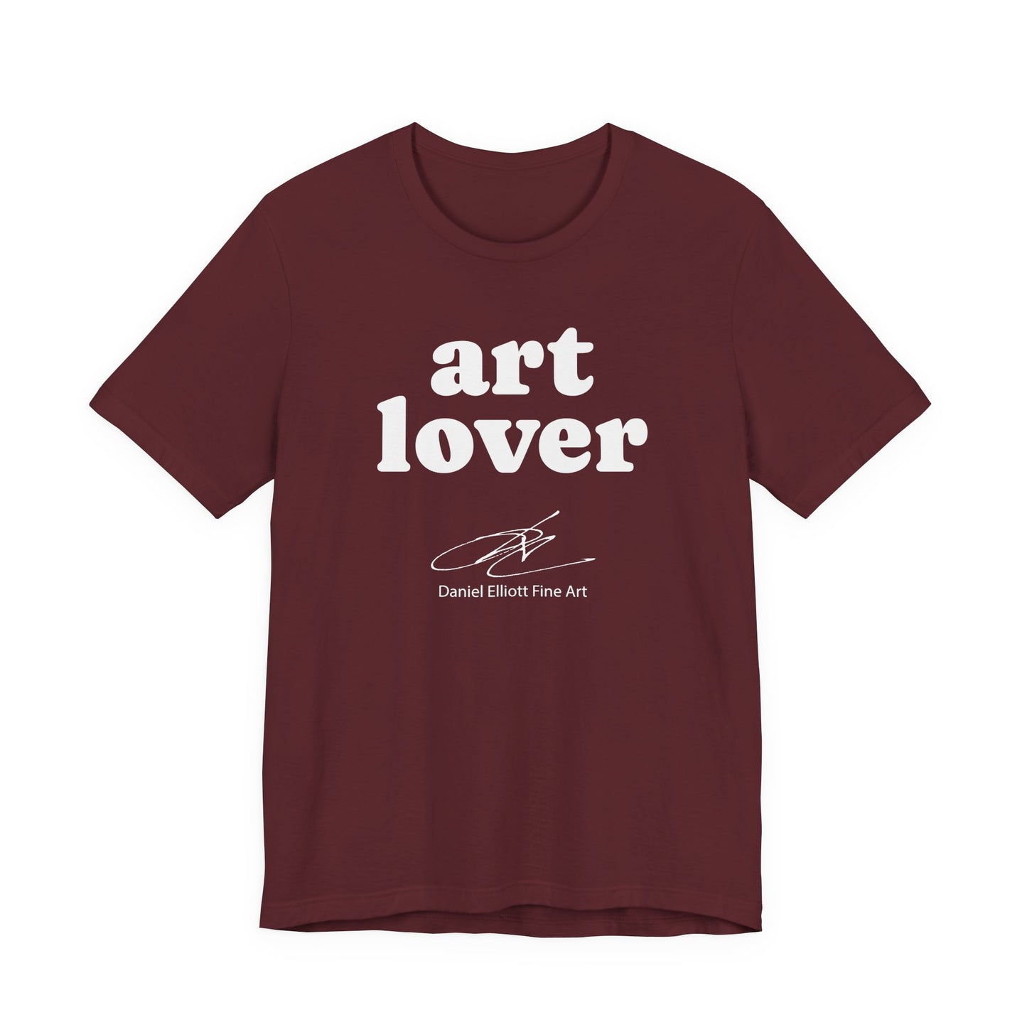 Art Lover Tee — Minimalist White Graphic T‑Shirt