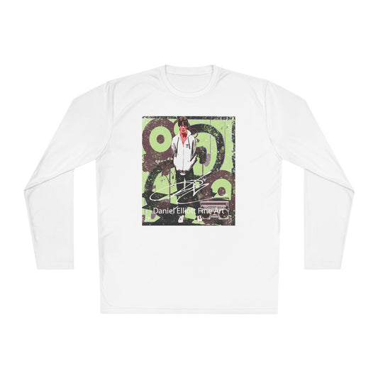 Long Sleeve Tee — Retro Music Graphic “Daniel E” Concert Art
