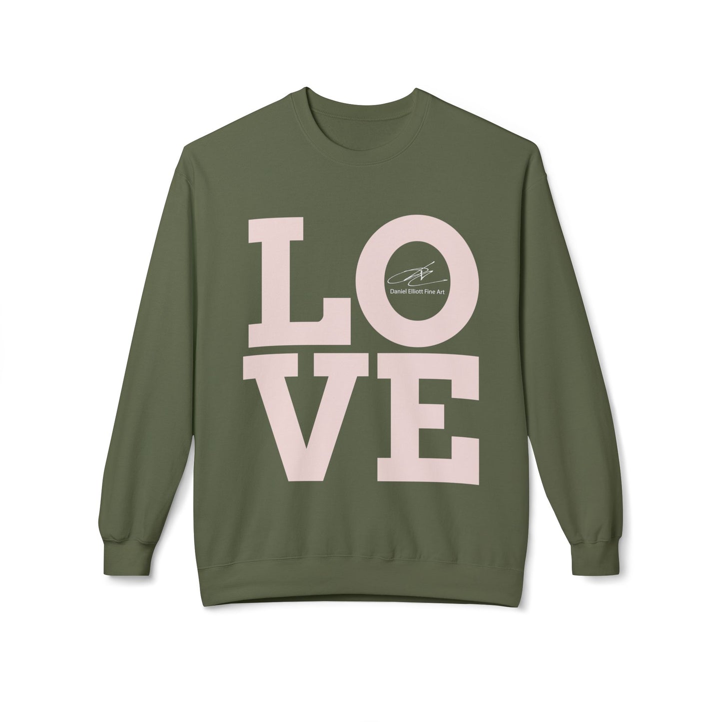 Love Block Letter Crewneck Sweatshirt