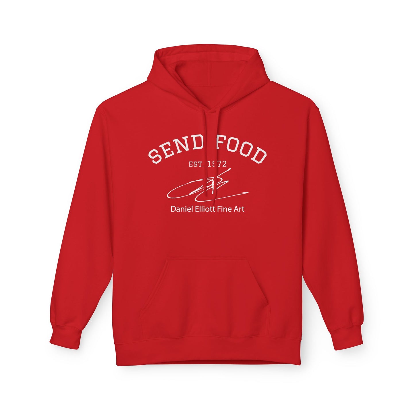 Send Food Hoodie — Casual Graphic Pullover by Daniel Elliott Fine Art