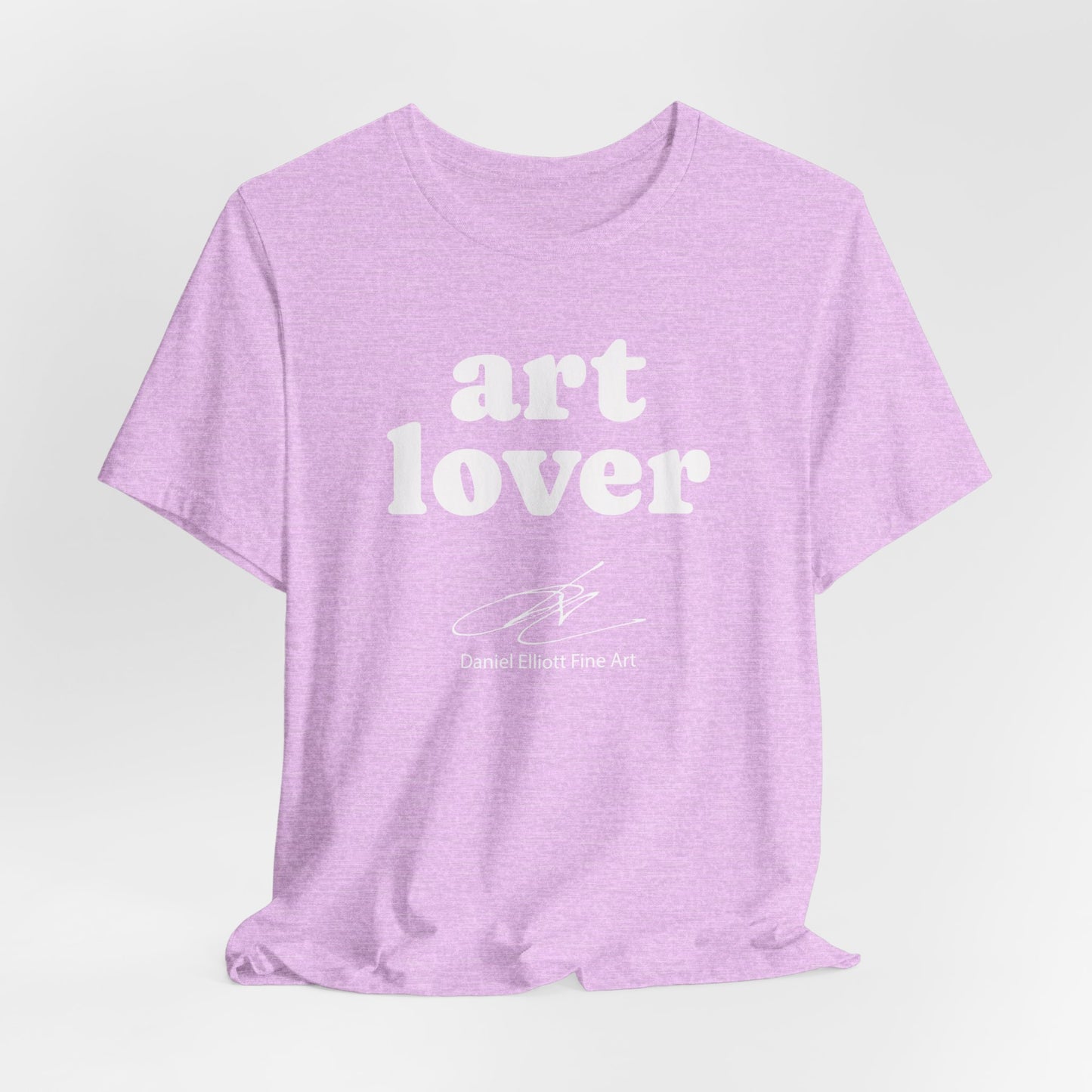 Art Lover Tee — Minimalist White Graphic T‑Shirt