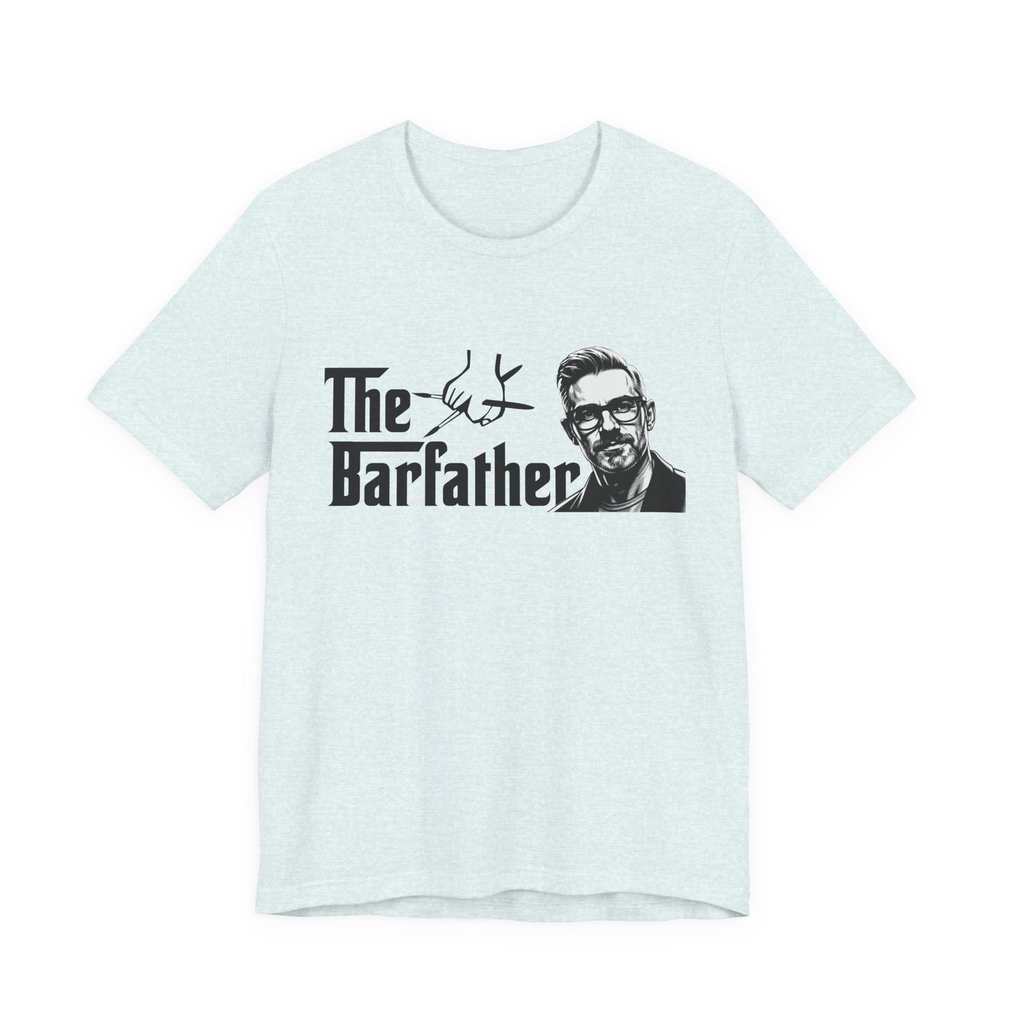 The Barfather T-Shirt, Funny Gift for Bartenders, Unique Father's Day Tee, Unisex Short Sleeve, Craft Cocktail Enthusiast Apparel