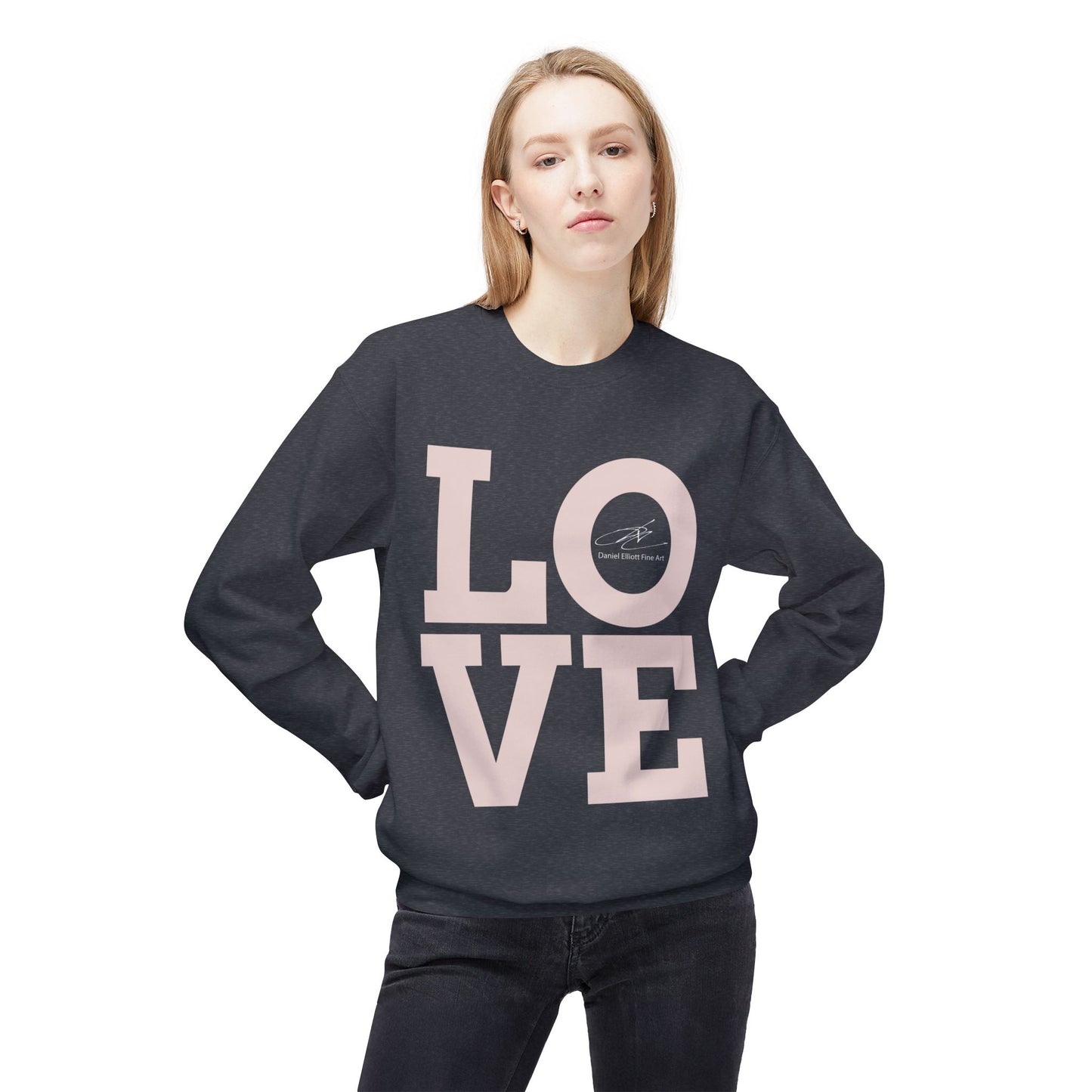 Love Block Letter Crewneck Sweatshirt