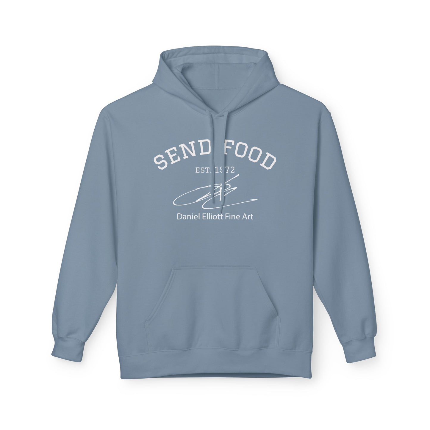 Send Food Hoodie — Casual Graphic Pullover by Daniel Elliott Fine Art