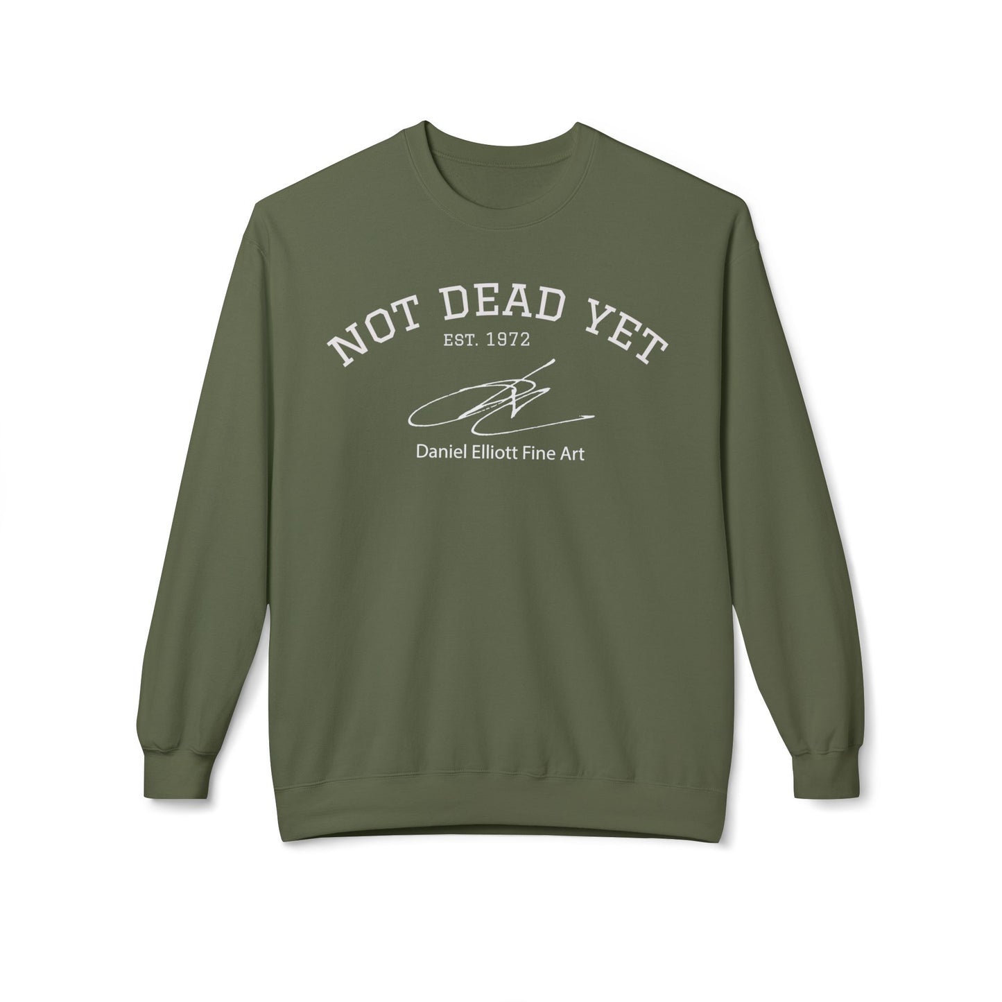 Not Dead Yet Crewneck Sweatshirt — Vintage 'Est. 1972' Casual Graphic Pullover