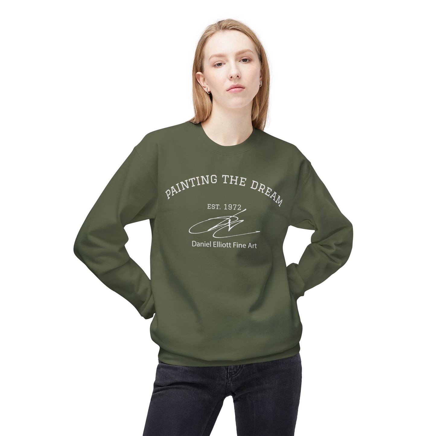 Painting The Dream Sweatshirt — Daniel Elliott Fine Art Crewneck (Est. 1972)