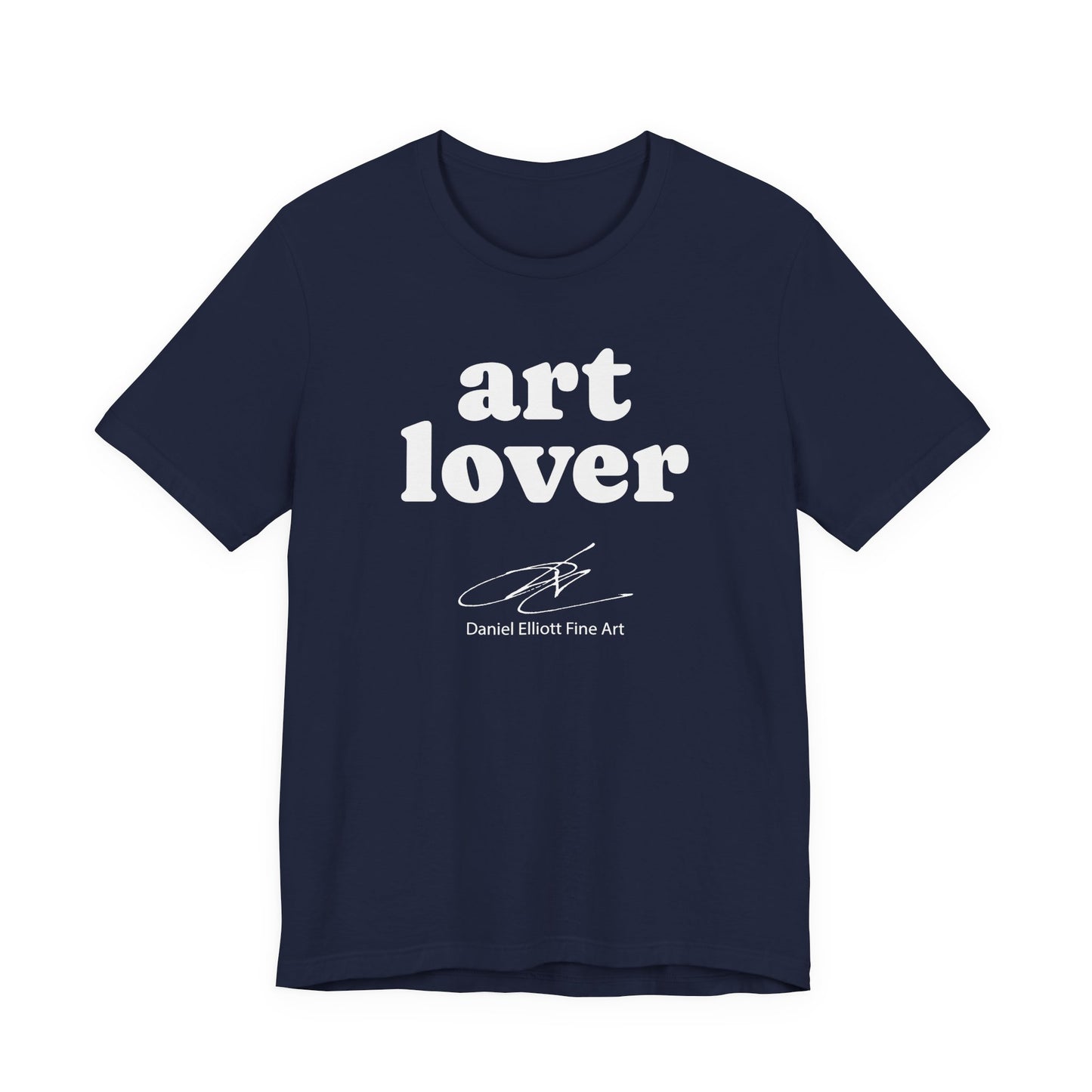 Art Lover Tee — Minimalist White Graphic T‑Shirt