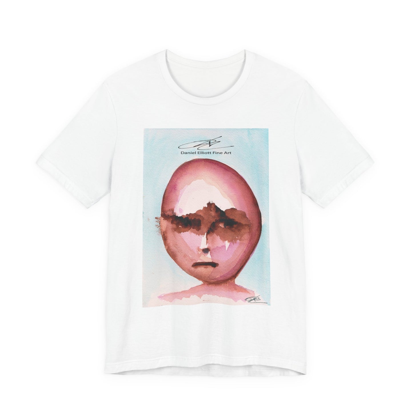 Artistic Portrait Graphic Tee, Unisex Art T-Shirt, Trendy Casual Wear, Gift for Art Lovers, Unique Statement Shirt