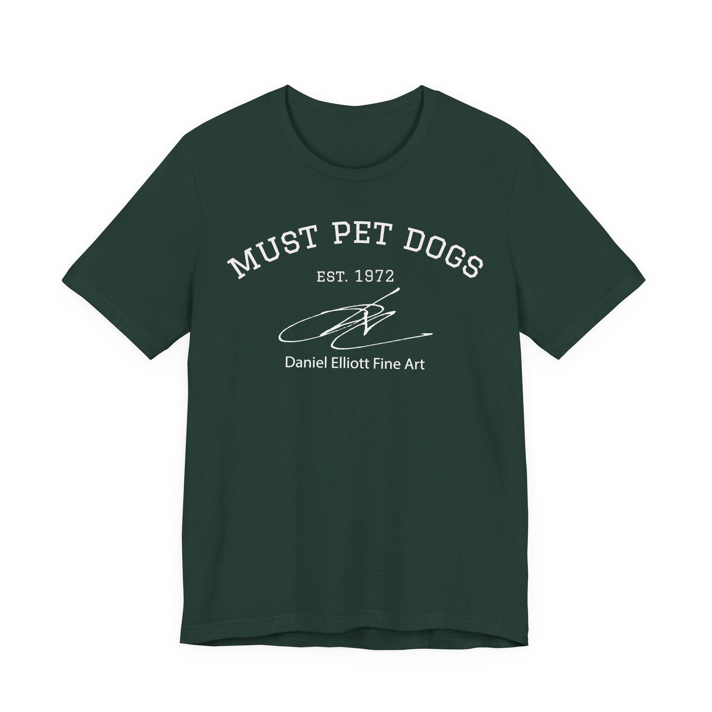 Must Pet Dogs T-Shirt – Dog Lover Graphic Tee (Daniel Elliott Fine Art)