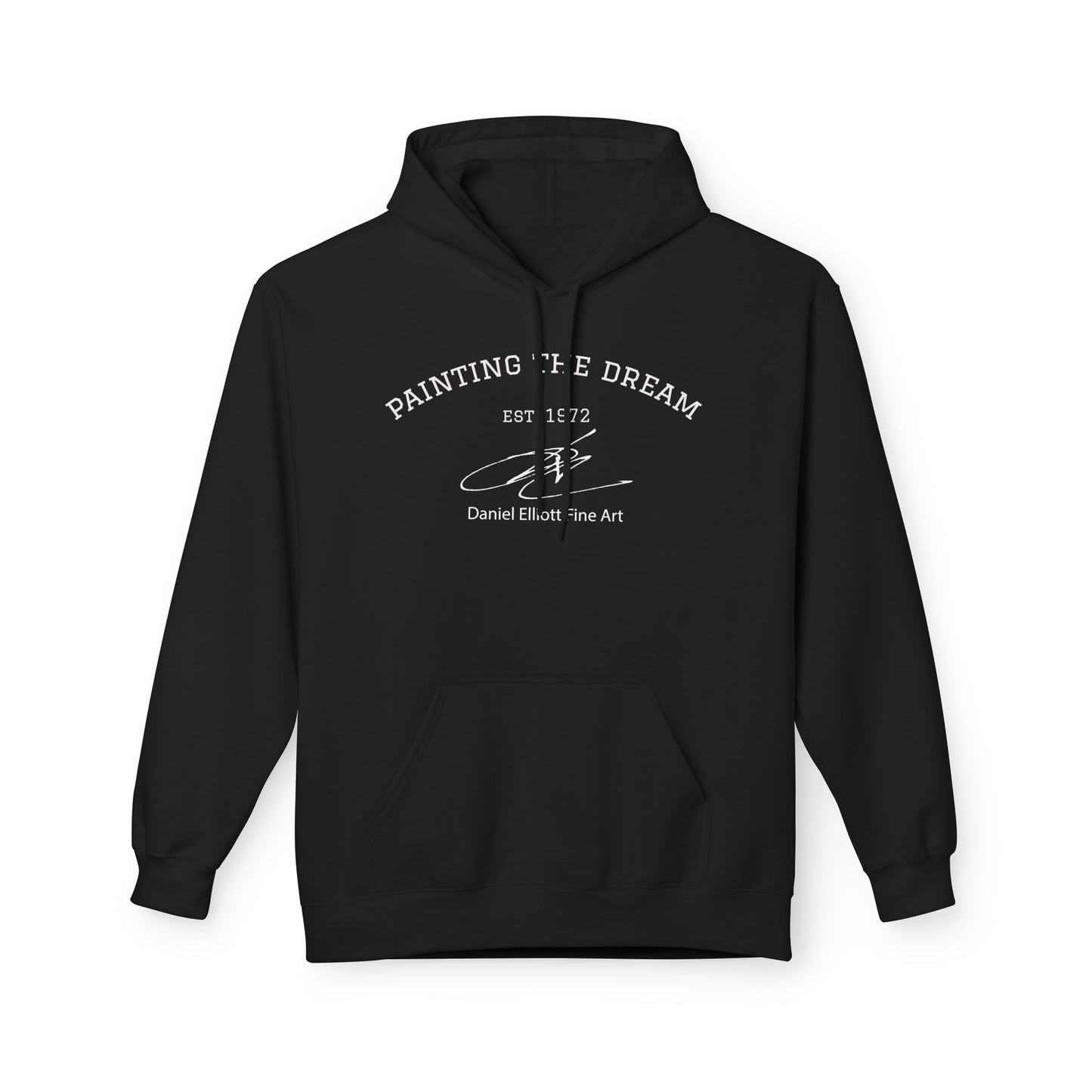 Painting the Dream Hoodie — Artist Studio Pullover with 'Painting the Dream' Text