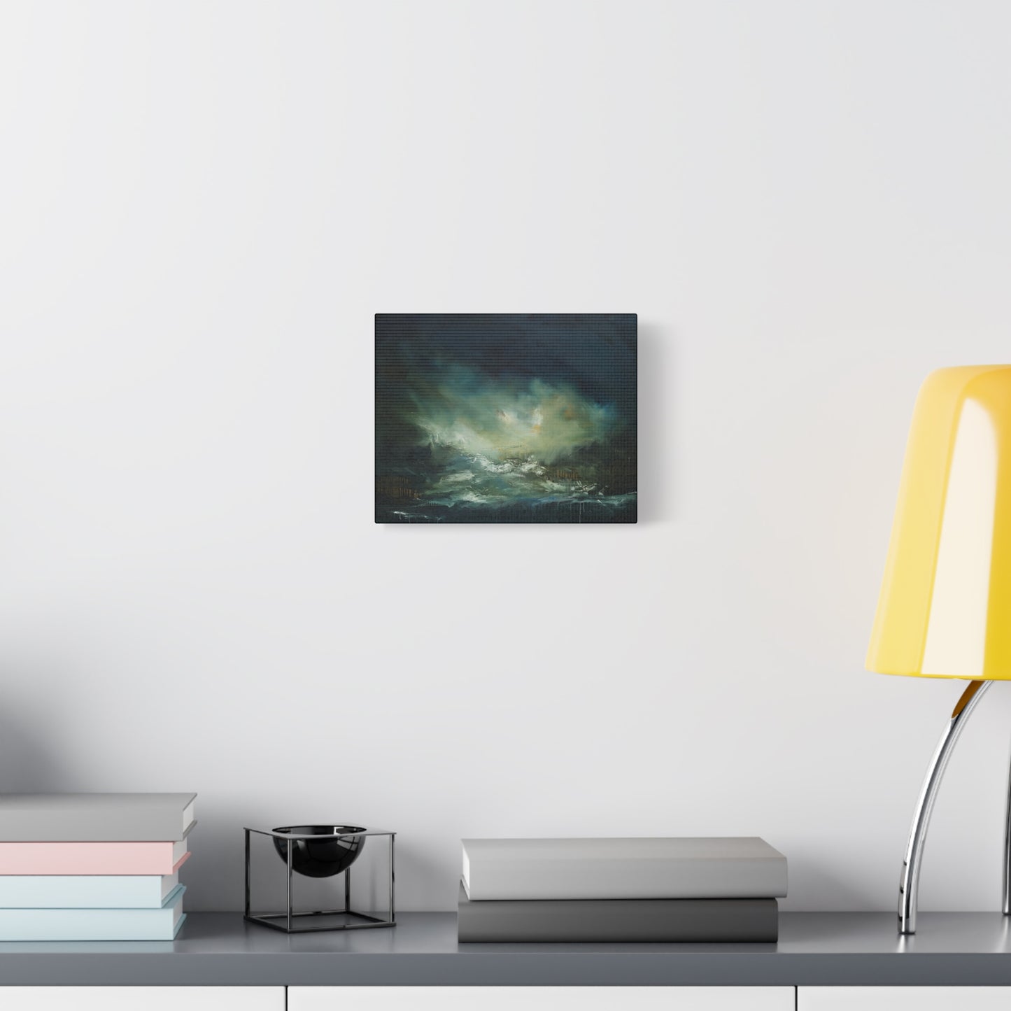 Emergence of Quiet Matte Canvas Print — Moody Seascape Wall Art (Stretched 1.25")