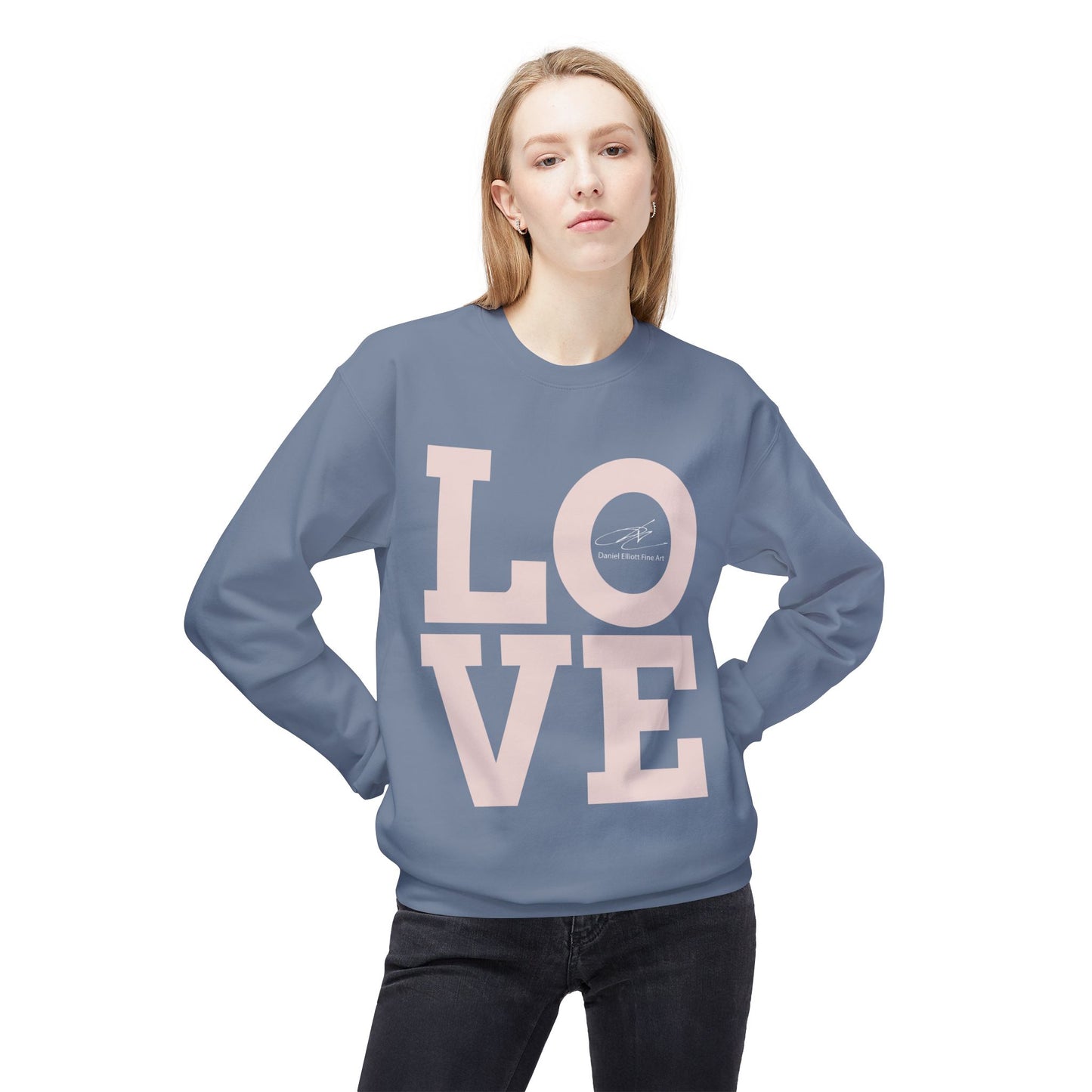 Love Block Letter Crewneck Sweatshirt