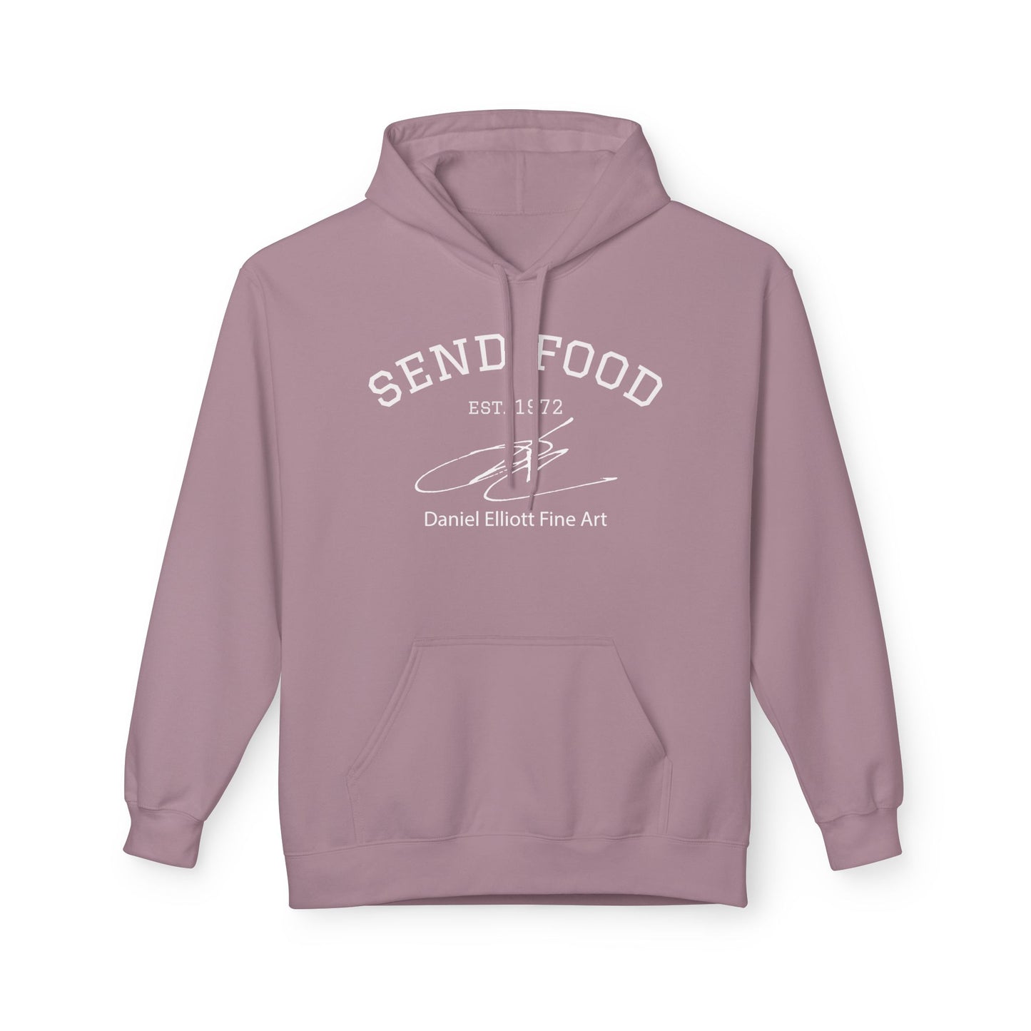 Send Food Hoodie — Casual Graphic Pullover by Daniel Elliott Fine Art