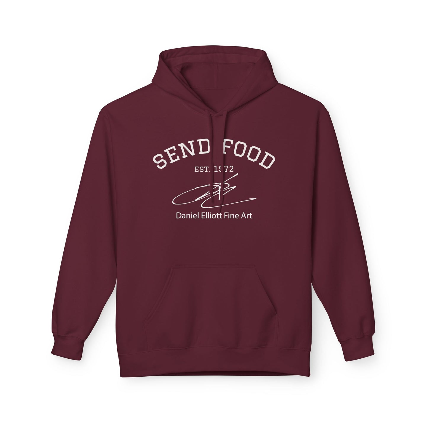 Send Food Hoodie — Casual Graphic Pullover by Daniel Elliott Fine Art
