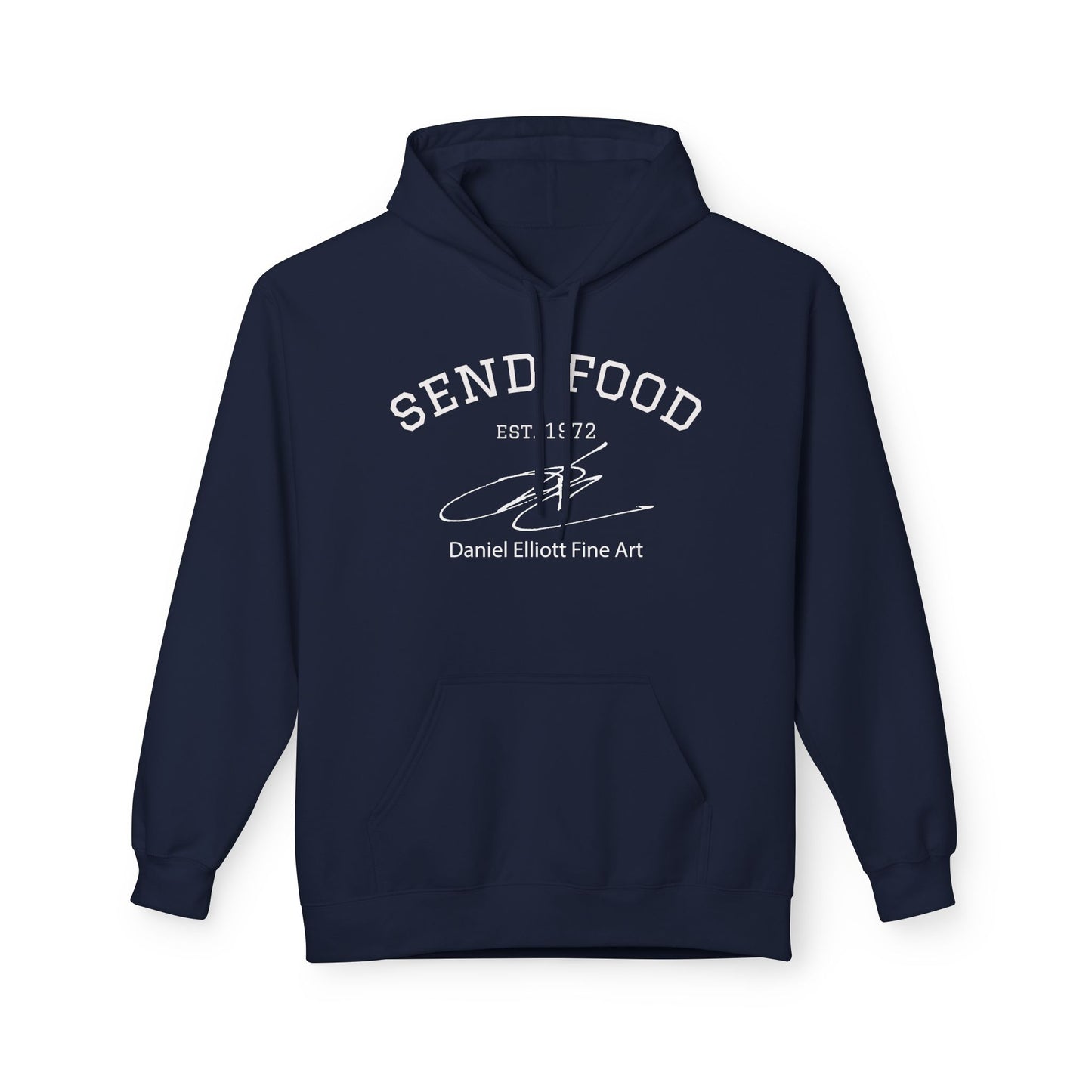 Send Food Hoodie — Casual Graphic Pullover by Daniel Elliott Fine Art