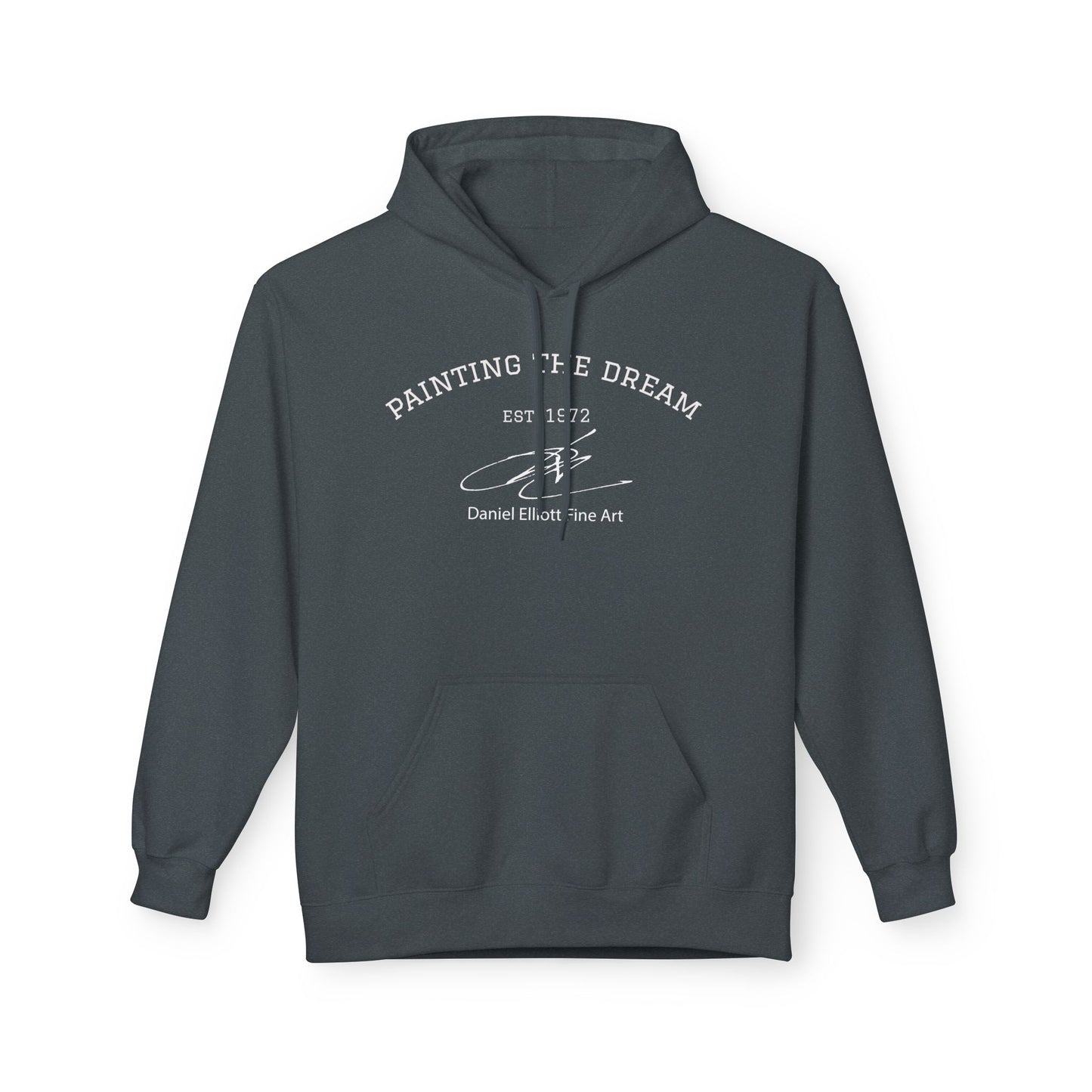 Painting the Dream Hoodie — Artist Studio Pullover with 'Painting the Dream' Text